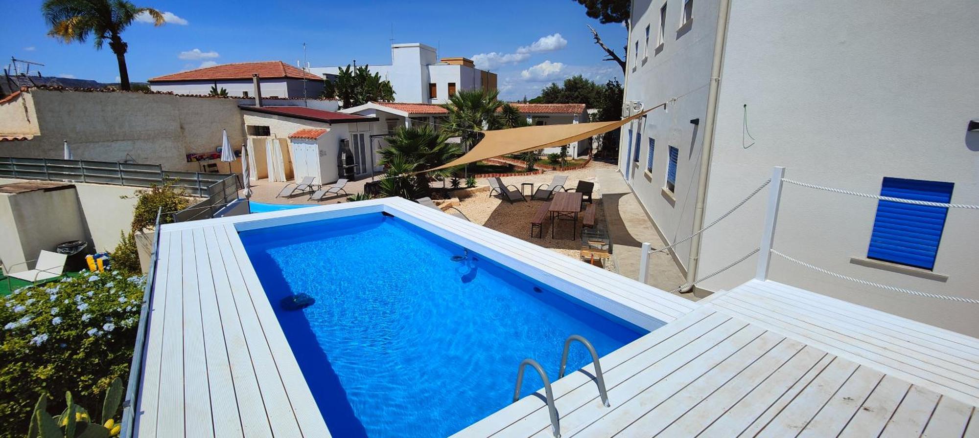 Pool Seaside Relais - Ville Ninfea, Marea, Rosa E Cassiopea Fontane Bianche Exterior foto