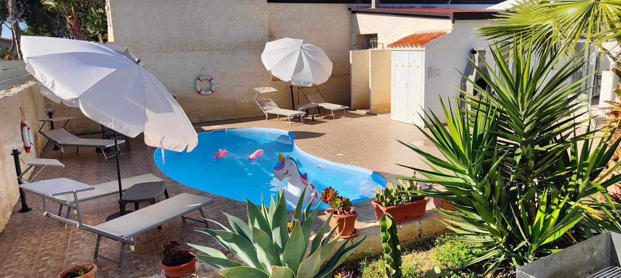 Pool Seaside Relais - Ville Ninfea, Marea, Rosa E Cassiopea Fontane Bianche Exterior foto